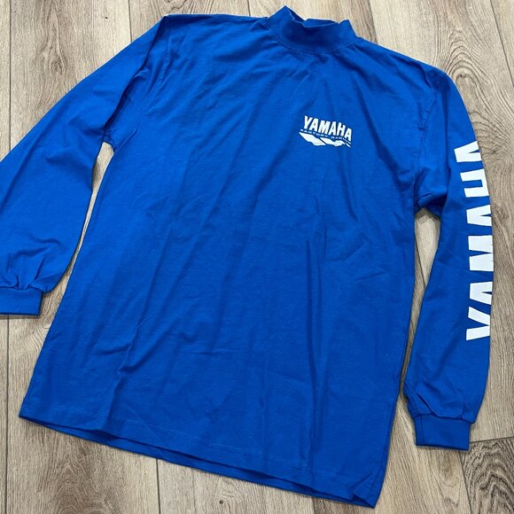 Vintage 1998 YAMAHA Racing Powertour Long-Sleeve Shirt sz LARGE L - Picture 1 of 7